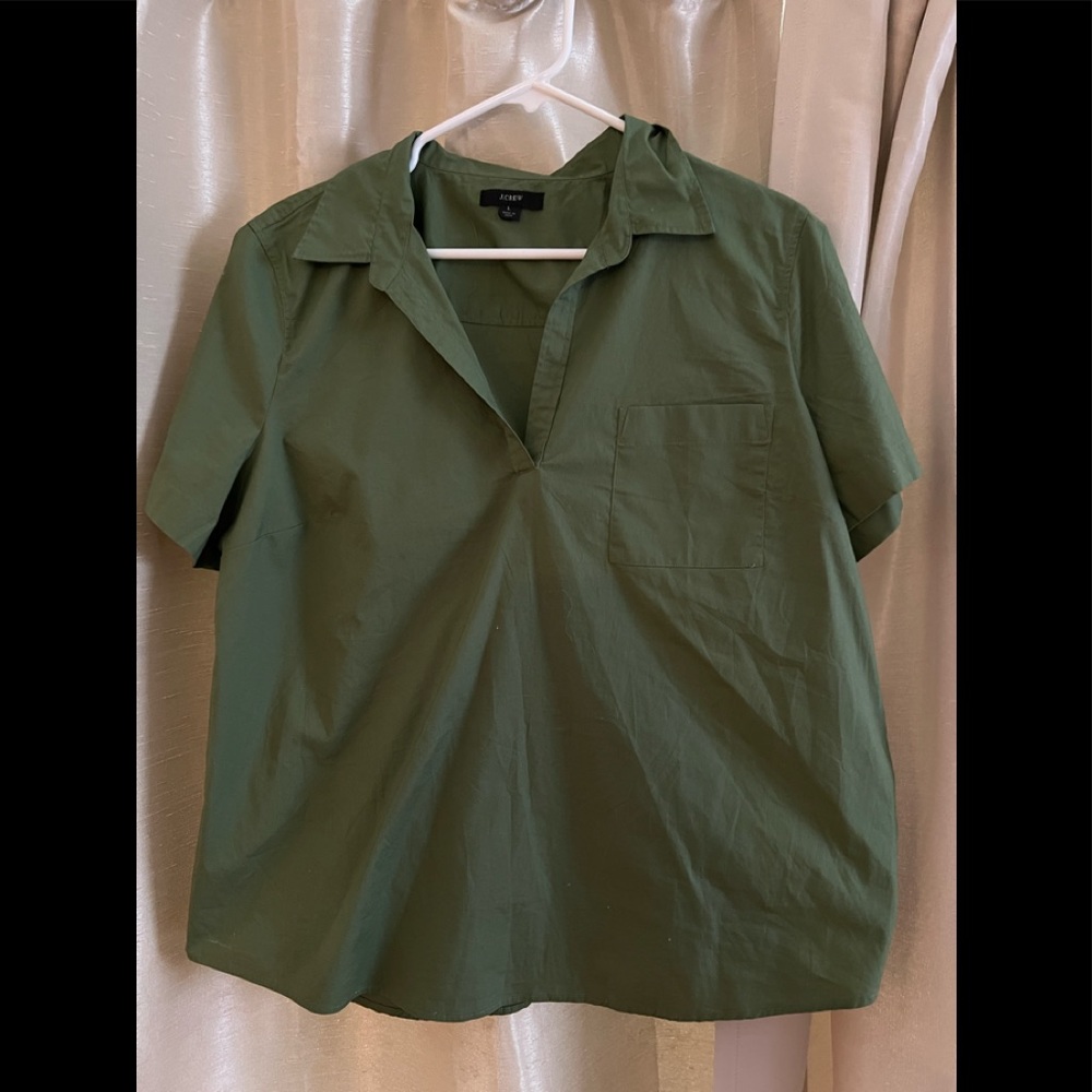 J Crew Short Sleeved Popover